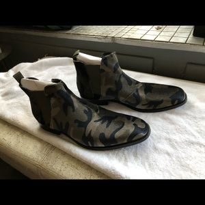 mens camo chelsea boots